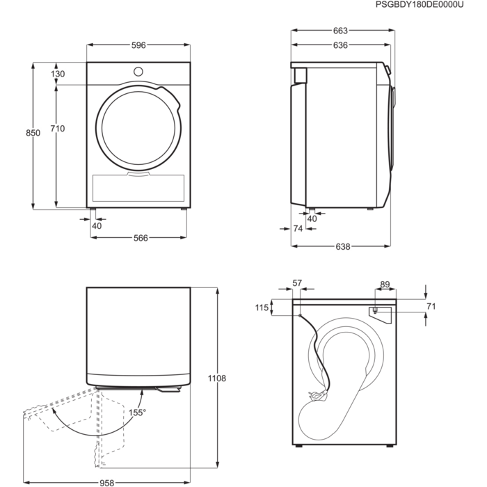 AEG T8DBE48SC sušička – Obrázok 2